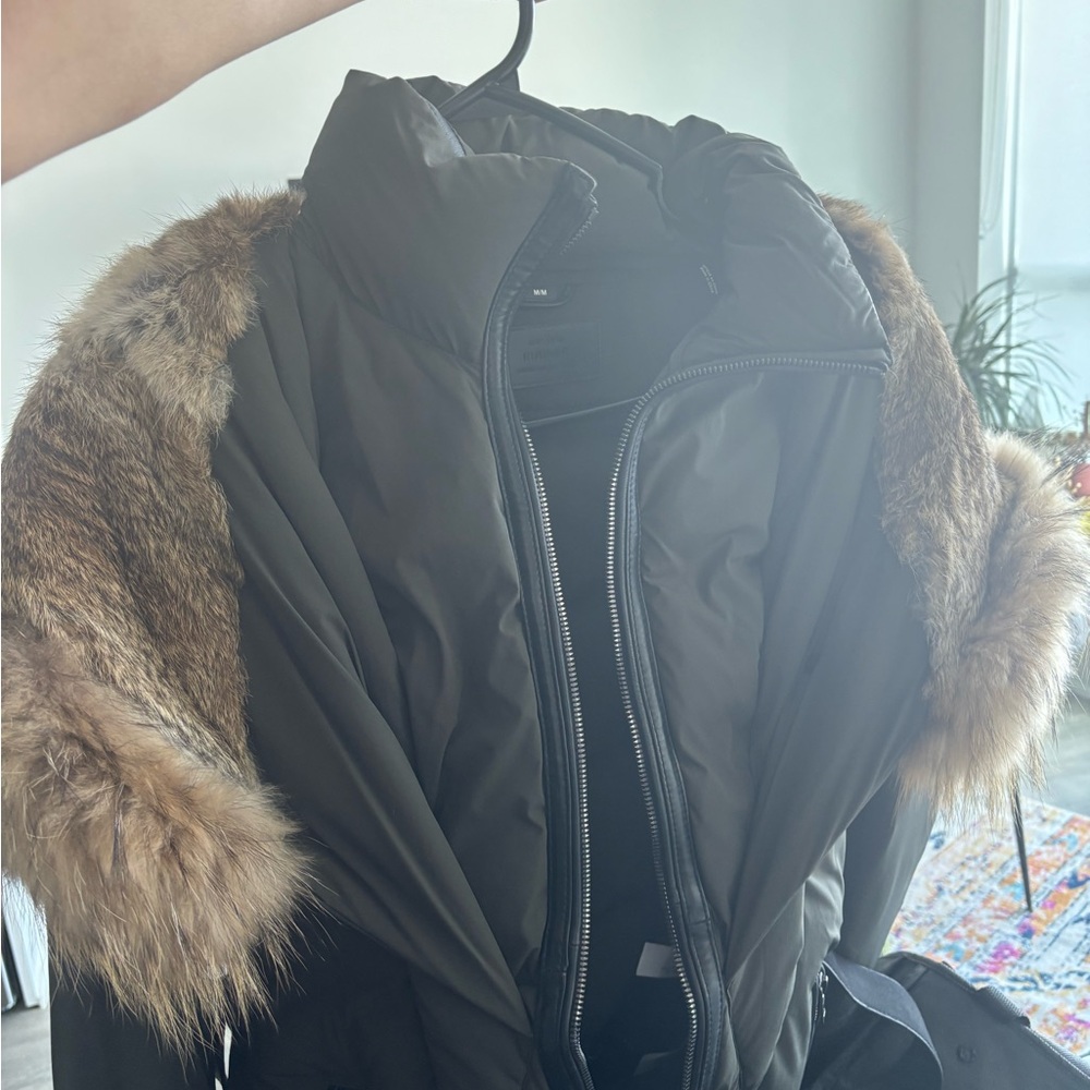 RUDSAK Dark Green Puffer Coat with Fur Trim - Picture 8 of 11